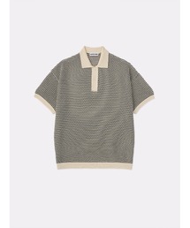 トップス SOFTHYPHEN KNIT POLO SOFTHYPHEN（ソフトハイフン）の「CROCHET KNIT POLO SHIRT
