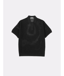 SOFTHYPHEN（ソフトハイフン）の「CROCHET KNIT POLO SHIRT