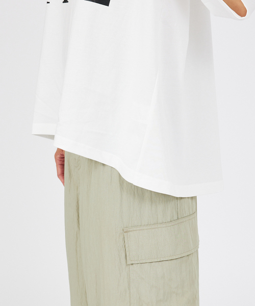 margaux（マルゴー）の「【MARGAUX】PAZ/LIFE　ロゴTシャツ（Tシャツ/カットソー・レディース・ブラック/ホワイト・フリー）」の22枚目の写真