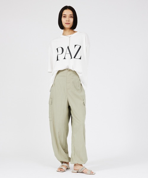 margaux（マルゴー）の「【MARGAUX】PAZ/LIFE　ロゴTシャツ（Tシャツ/カットソー・レディース・ブラック/ホワイト・フリー）」の16枚目の写真
