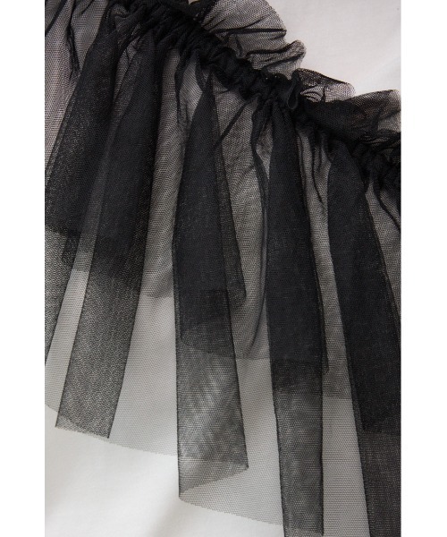 AZUL by moussy（アズールバイマウジー）の「フリルビスチェセットTシャツ（Tシャツ/カットソー・レディース・グレー/ブラック/アイボリー・FREE）」の13枚目の写真