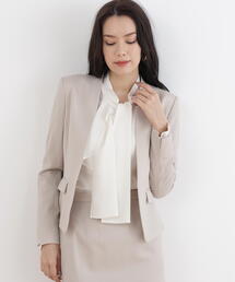 PINKY&DIANNE｜ピンキーアンドダイアンのノーカラージャケット通販