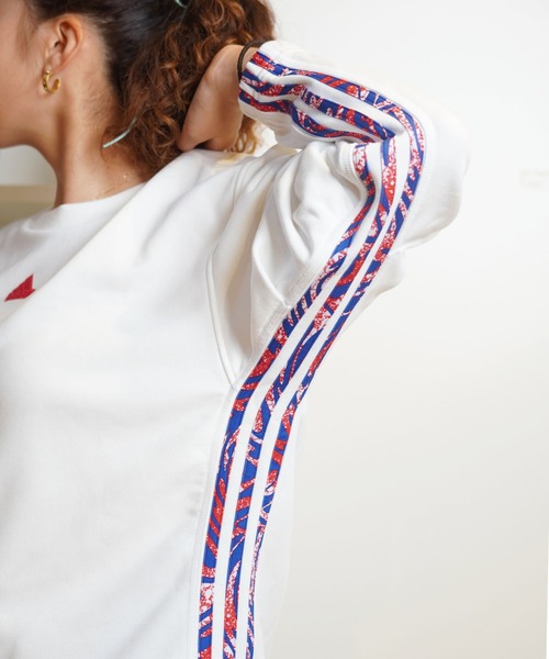 【セール】adidas/アディダス ショート丈トレーナー オーバーサイズ JUE39（スウェット）｜adidas（アディダス）