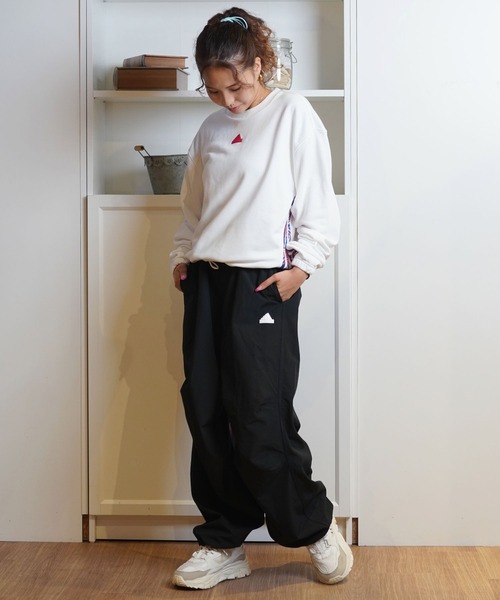 【セール】adidas/アディダス ショート丈トレーナー オーバーサイズ JUE39（スウェット）｜adidas（アディダス）