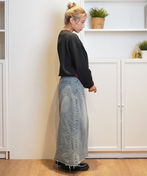 【セール】adidas/アディダス ショート丈トレーナー オーバーサイズ JUE39（スウェット）｜adidas（アディダス）