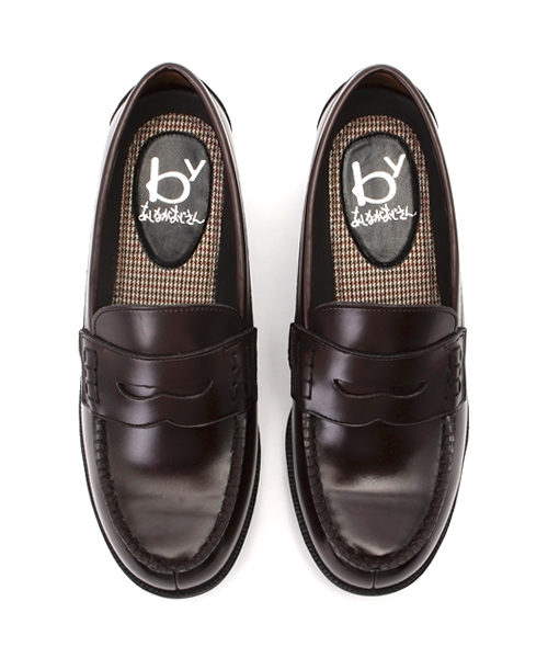 byあしながおじさん（バイアシナガオジサン）の「〈 byあしながおじさん〉　厚底ローファー（ローファー・レディース・ブラック/ダークブラウン/ワイン・22.5cm/23.0cm/23.5cm/24.0cm/24.5cm）」の7枚目の写真