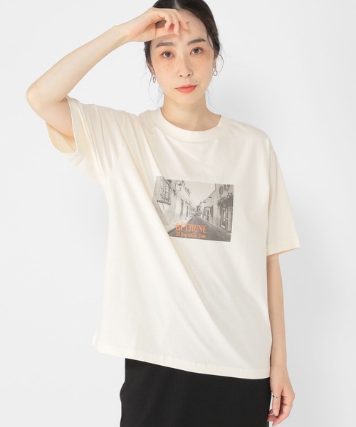 studio CLIP(スタディオクリップ)の「アソートフォトカラーテキストTシャツ(Tシャツ/カットソー・レディース・その他4/その他2/その他3/その他1・FREE)」の4枚目の写真