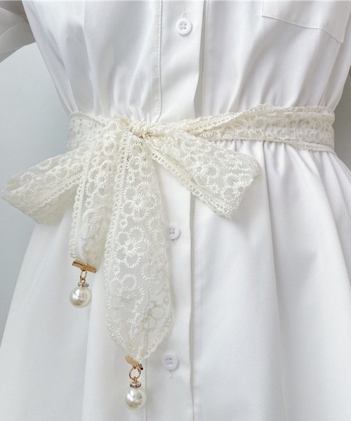 DIAVEL（ディアベル）の「レースベルト（ベルト・レディース・ブラック/ホワイト・FREE）」の4枚目の写真