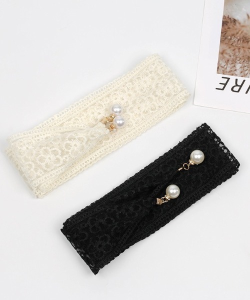 DIAVEL（ディアベル）の「レースベルト（ベルト・レディース・ブラック/ホワイト・FREE）」の5枚目の写真