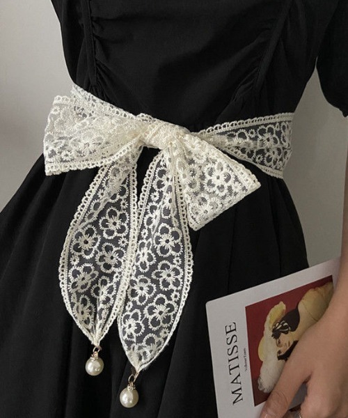 DIAVEL（ディアベル）の「レースベルト（ベルト・レディース・ブラック/ホワイト・FREE）」の8枚目の写真