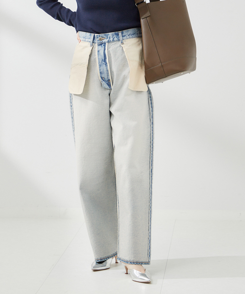VONIQUE / INSCRIRE/ Loose Fit Inside Out Denim