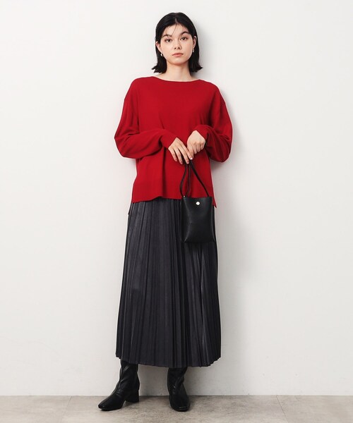 OPAQUE.CLIP（オペークドットクリップ）の「【軽量／長さ調整可能】シュリンク合皮ミニショルダーバッグ（ショルダーバッグ・レディース・シルバー/チャコールグレー/ブラック/ベージュ・00）」の20枚目の写真