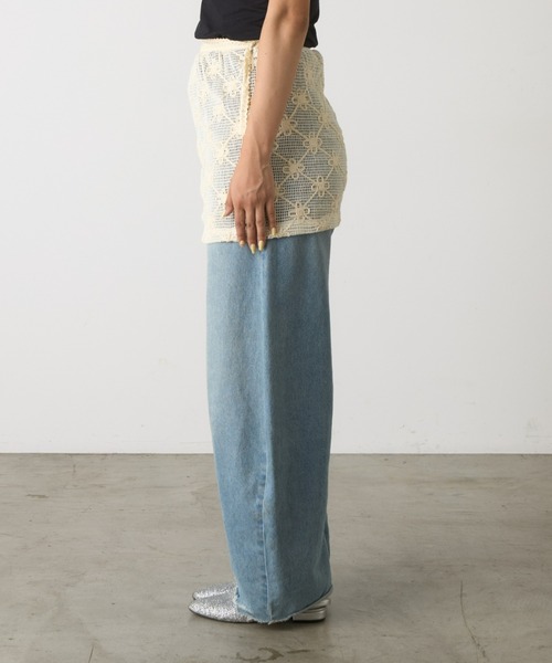 HELLO.SANFRANCISCO（ハローサンフランシスコ）の「【HELLO.SANFRANCISCO】フラワー刺繍レース巻きスカート（スカート・レディース・アイボリー・ONE SIZE）」の19枚目の写真