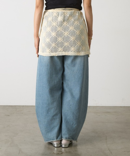 HELLO.SANFRANCISCO（ハローサンフランシスコ）の「【HELLO.SANFRANCISCO】フラワー刺繍レース巻きスカート（スカート・レディース・アイボリー・ONE SIZE）」の21枚目の写真