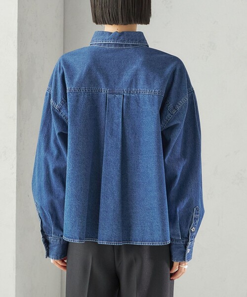 しばおさま専用】SHIPS ダークブルー デニムシャツ 長袖 しばおさま専用】