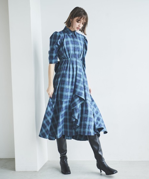 And couture フリルワンピース セール】【6/6(金)発売】サンセットフラワーフリルワンピース