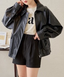 新品　チコ　Chico ファー衿　レザーブルゾン　S ファー襟ボンバーレザージャケット | Chico(チコ)レディース