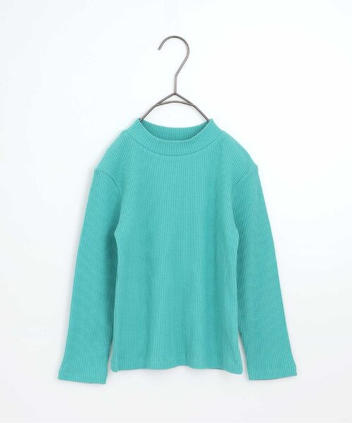 p.premier（ピードットプルミエ）の「イロチ買いしたいnobi-nobiストレッチリブトップス（Tシャツ/カットソー・キッズ・レッド/オフホワイト/ストライプ/ブラック/ブルー/イエロー/ピンク・90/100/110/120/80/130/140）」の4枚目の写真