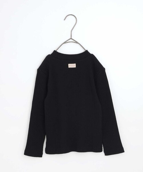 p.premier（ピードットプルミエ）の「イロチ買いしたいnobi-nobiストレッチリブトップス（Tシャツ/カットソー・キッズ・レッド/オフホワイト/ストライプ/ブラック/ブルー/イエロー/ピンク・90/100/110/120/80/130/140）」の8枚目の写真