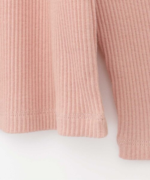 p.premier（ピードットプルミエ）の「イロチ買いしたいnobi-nobiストレッチリブトップス（Tシャツ/カットソー・キッズ・レッド/オフホワイト/ストライプ/ブラック/ブルー/イエロー/ピンク・90/100/110/120/80/130/140）」の10枚目の写真