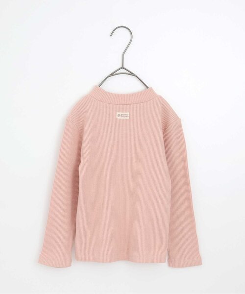 p.premier（ピードットプルミエ）の「イロチ買いしたいnobi-nobiストレッチリブトップス（Tシャツ/カットソー・キッズ・レッド/オフホワイト/ストライプ/ブラック/ブルー/イエロー/ピンク・90/100/110/120/80/130/140）」の14枚目の写真