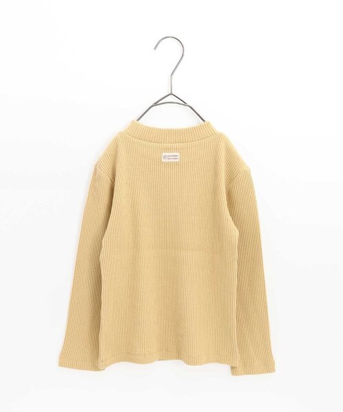 p.premier（ピードットプルミエ）の「イロチ買いしたいnobi-nobiストレッチリブトップス（Tシャツ/カットソー・キッズ・レッド/オフホワイト/ストライプ/ブラック/ブルー/イエロー/ピンク・90/100/110/120/80/130/140）」の17枚目の写真