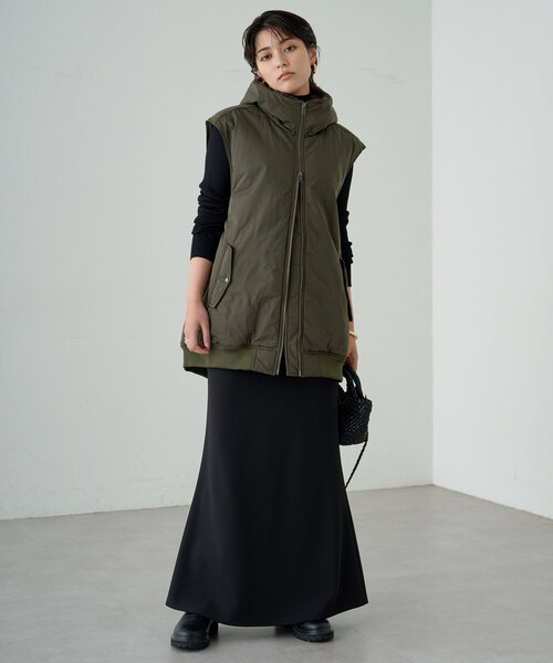 【新品未使用】ラウンジドレス　ミリタリージレブルゾン　黒　ベスト LOUNGEDRESS（ラウンジドレス）の「ミリタリージレブルゾン（ベスト