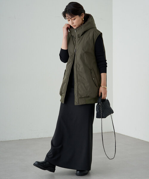 【新品未使用】ラウンジドレス　ミリタリージレブルゾン　黒　ベスト LOUNGEDRESS（ラウンジドレス）の「ミリタリージレブルゾン