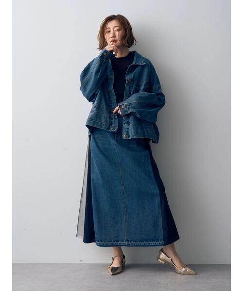 Editt by YECCA VECCA（エディットバイイェッカヴェッカ）の「2wayデニムジャケット（デニムジャケット・レディース・インディゴブルー・FREE）」の22枚目の写真