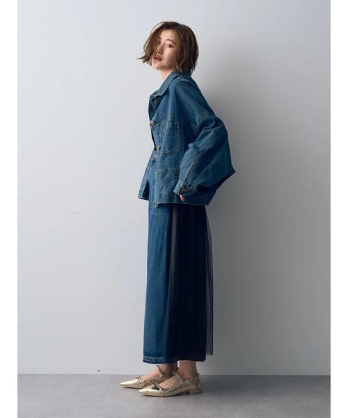 Editt by YECCA VECCA（エディットバイイェッカヴェッカ）の「2wayデニムジャケット（デニムジャケット・レディース・インディゴブルー・FREE）」の20枚目の写真