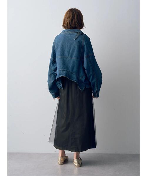 Editt by YECCA VECCA（エディットバイイェッカヴェッカ）の「2wayデニムジャケット（デニムジャケット・レディース・インディゴブルー・FREE）」の16枚目の写真