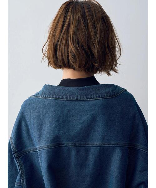 Editt by YECCA VECCA（エディットバイイェッカヴェッカ）の「2wayデニムジャケット（デニムジャケット・レディース・インディゴブルー・FREE）」の14枚目の写真