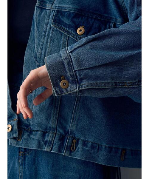 Editt by YECCA VECCA（エディットバイイェッカヴェッカ）の「2wayデニムジャケット（デニムジャケット・レディース・インディゴブルー・FREE）」の11枚目の写真
