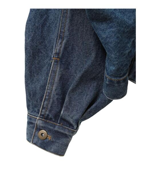 Editt by YECCA VECCA（エディットバイイェッカヴェッカ）の「2wayデニムジャケット（デニムジャケット・レディース・インディゴブルー・FREE）」の3枚目の写真