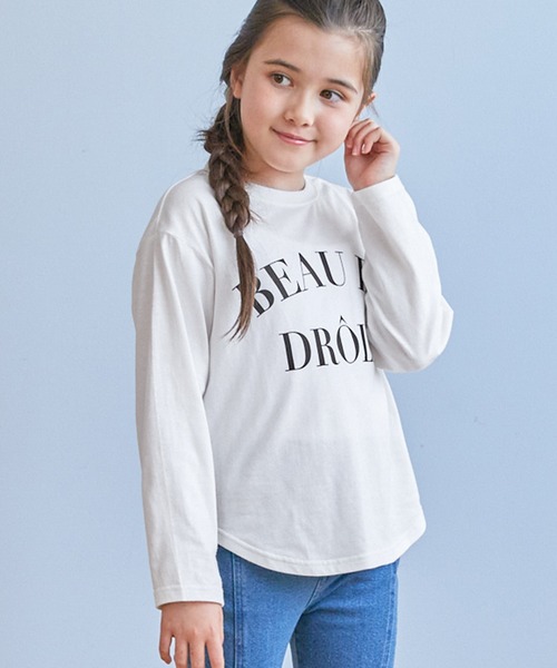 coca(coca)(コカ)の「キッズ 親子お揃いテールカットプリントコットンロンT(Tシャツ/カットソー・キッズ・B/E/D/C/A/F・150/140/130/120)」の5枚目の写真