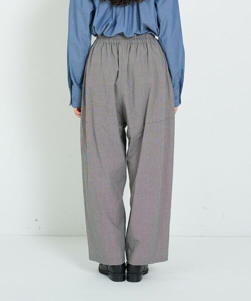 conges payes ADIEU TRISTESSE(コンジェ ペイエ アデュートリステス)の「タイプライターテーパードパンツ(その他パンツ・レディース・チェック/ネイビー・38)」の11枚目の写真