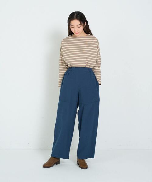 conges payes ADIEU TRISTESSE(コンジェ ペイエ アデュートリステス)の「タイプライターテーパードパンツ(その他パンツ・レディース・チェック/ネイビー・38)」の12枚目の写真