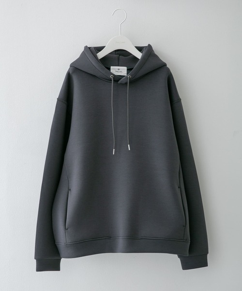 URBAN RESEARCH Sonny Label(アーバンリサーチサニーレーベル)の「ダンボールニットプルオーバーパーカー(パーカー・メンズ・ライトカーキ/チャコールグレー/グレー系その他・MEDIUM/LARGE/X-LARGE)」の2枚目の写真