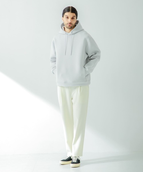 URBAN RESEARCH Sonny Label(アーバンリサーチサニーレーベル)の「ダンボールニットプルオーバーパーカー(パーカー・メンズ・ライトカーキ/チャコールグレー/グレー系その他・MEDIUM/LARGE/X-LARGE)」の20枚目の写真