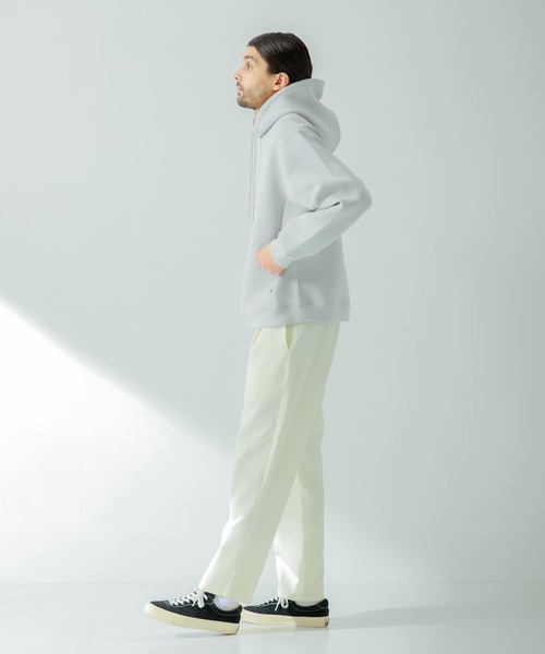 URBAN RESEARCH Sonny Label(アーバンリサーチサニーレーベル)の「ダンボールニットプルオーバーパーカー(パーカー・メンズ・ライトカーキ/チャコールグレー/グレー系その他・MEDIUM/LARGE/X-LARGE)」の17枚目の写真