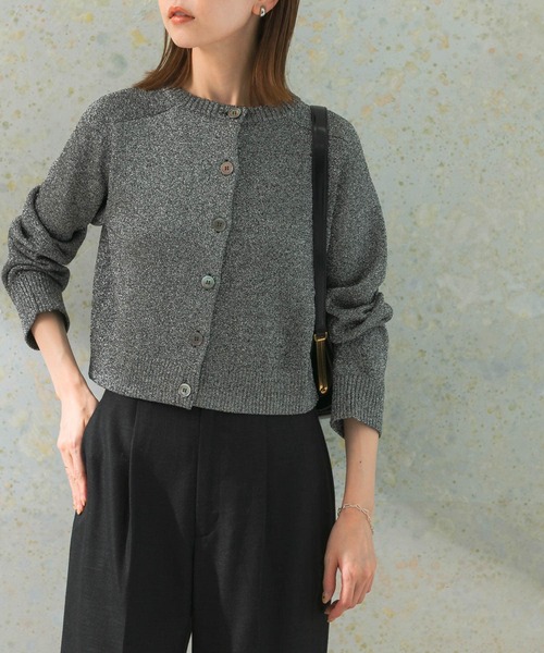 URBAN RESEARCH ROSSO WOMEN（アーバンリサーチ　ロッソ）の「コンパクトラメニット（ニット/セーター・レディース・ブルー/ブラック系その他・FREE）」の3枚目の写真