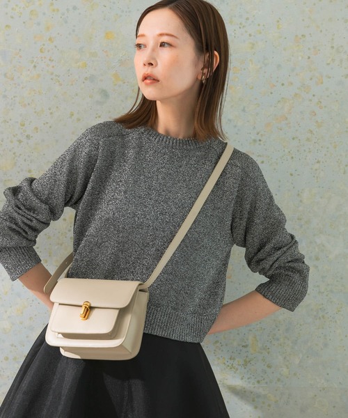 URBAN RESEARCH ROSSO WOMEN（アーバンリサーチ　ロッソ）の「コンパクトラメニット（ニット/セーター・レディース・ブルー/ブラック系その他・FREE）」の11枚目の写真