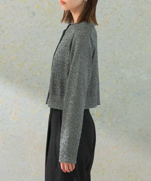 URBAN RESEARCH ROSSO WOMEN（アーバンリサーチ　ロッソ）の「コンパクトラメニット（ニット/セーター・レディース・ブルー/ブラック系その他・FREE）」の20枚目の写真