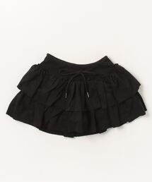 Chikashitsu + | ストリートファッション Chikashitsu + OaKS チカシツプラスオークス sweat frill mini skirt スウェットミニスカート フリルミニスカート ティアードスカート バレエコア スポーツミックス 韓国ファッション 韓国 ストリート(スカート)