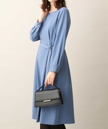 キーネックデザインワンピース/洗える（ワンピース）｜OFUON（オフオン