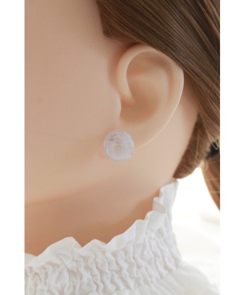 tone(トーン)の「【ime】3点セットピアス(MA)(ピアス(両耳用)・レディース・ブラック/グレー/ブラウン/ブルー/クリーム/レッド・FREE)」の2枚目の写真