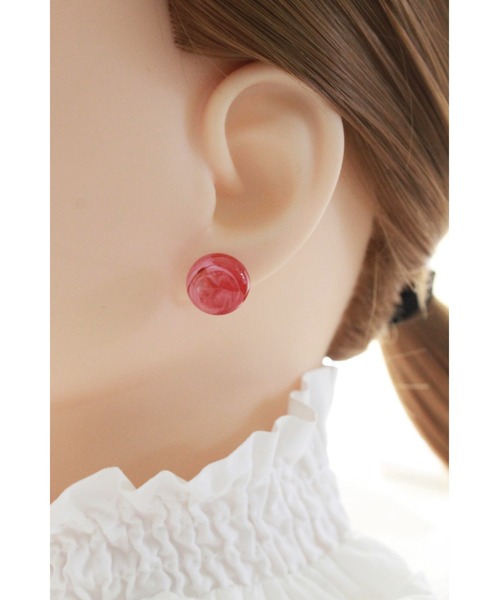 tone(トーン)の「【ime】3点セットピアス(MA)(ピアス(両耳用)・レディース・ブラック/グレー/ブラウン/ブルー/クリーム/レッド・FREE)」の6枚目の写真