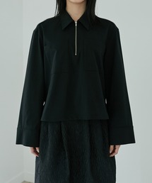 LE CIEL BLEU ジップ　スウェット　トップス 87398283b_b_08_215.jpg