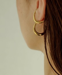 ISOLATION | 【ISOLATION / アイソレーション】Silver925 Smooth Curve Pierce / シルバー925 スムースカーブピアス(ピアス（両耳用）)