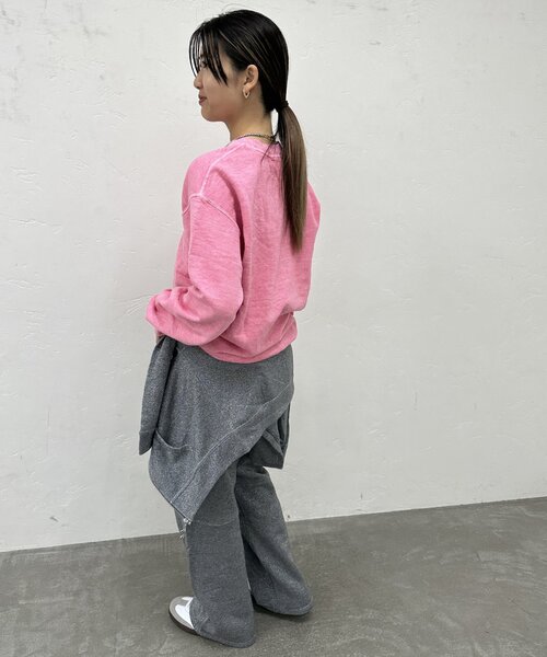 TOWNCRAFT(タウンクラフト)の「TOWNCRAFT/タウンクラフト 90s pigment crew sweat TC22S019(スウェット・レディース・パープル/ネイビー/ピンク/グリーン/ブラック・MEDIUM)」の10枚目の写真